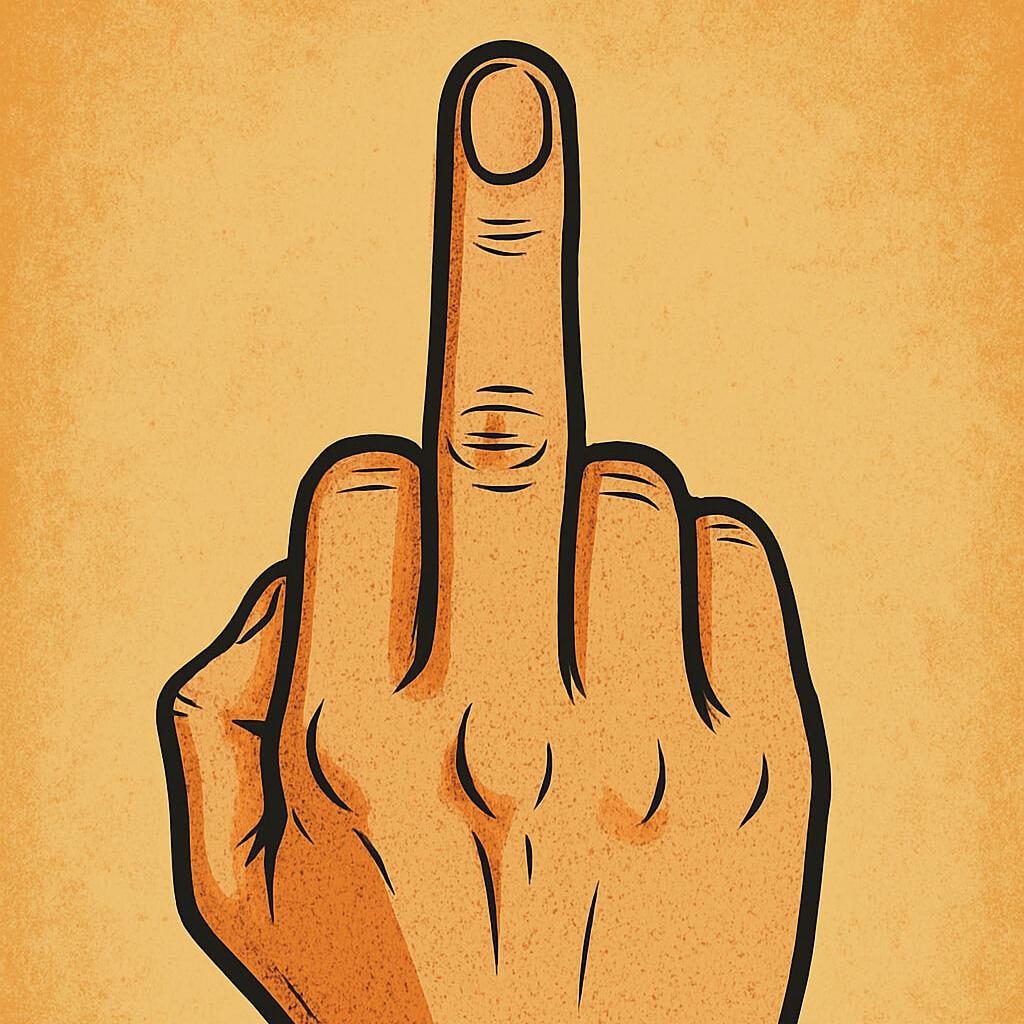 the middle finger