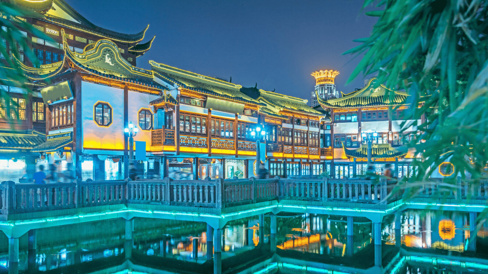 City God Temple at Night