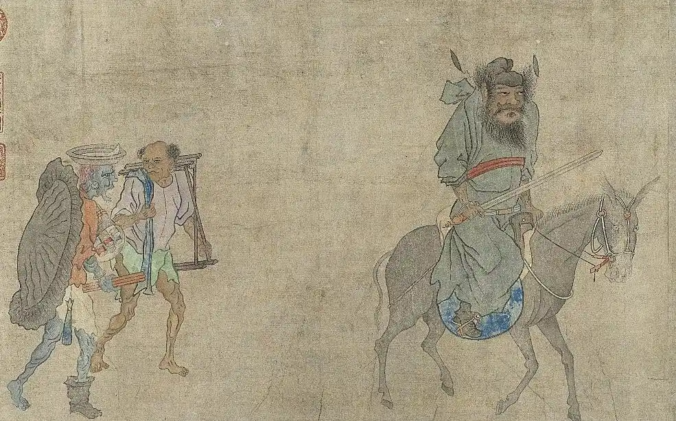 Zhong Kui Hunting Painting