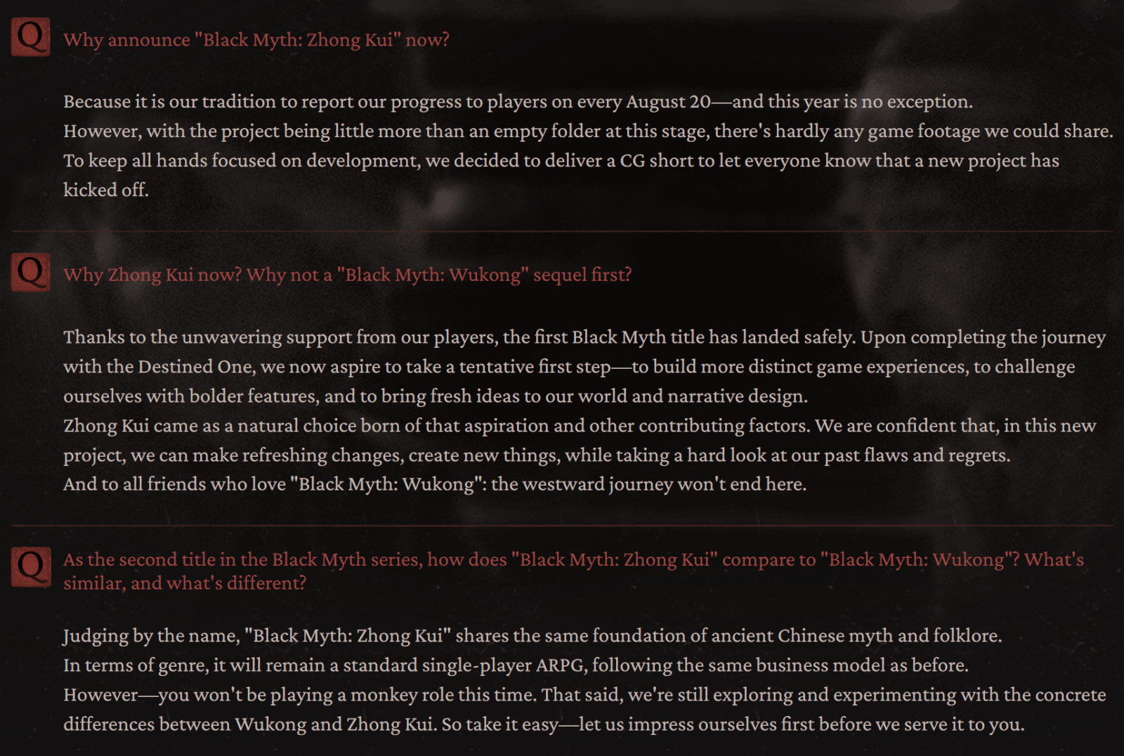 Official Q&A