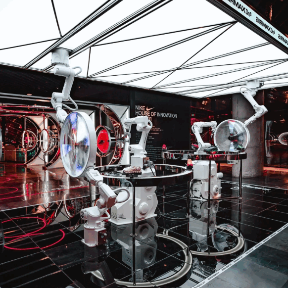 Inside the Nike store