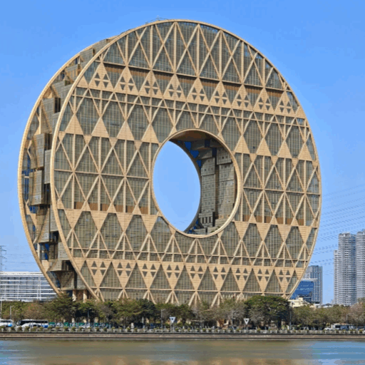 Close-up of the Guangzhou Circle