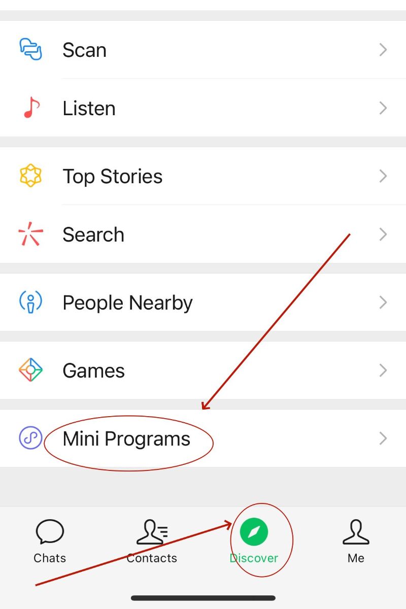 “Discover” Tab