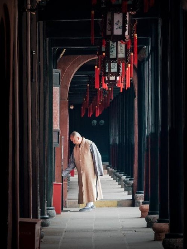 Monks Strolling
