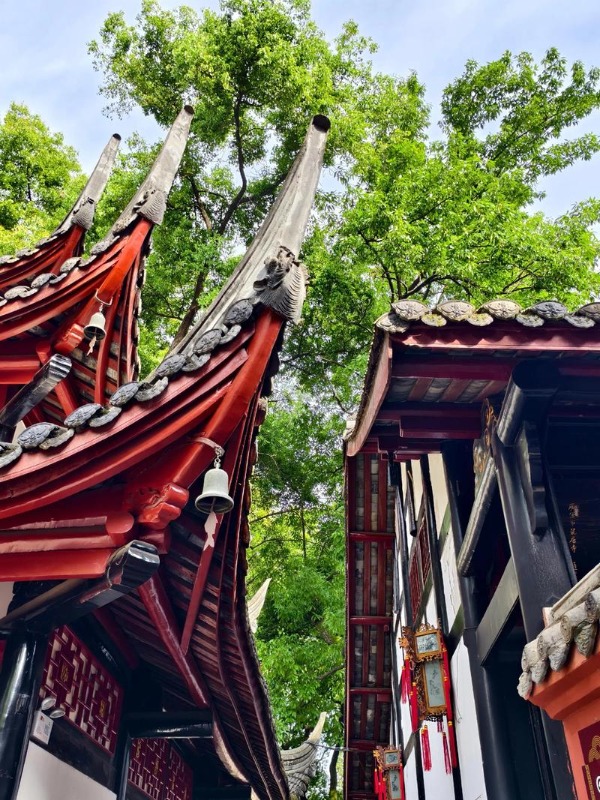 Corner of Wenshu Monastery
