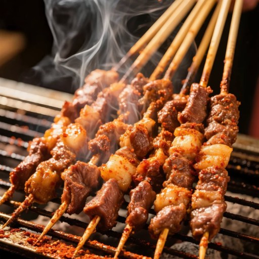 Grilled Mutton Skewers