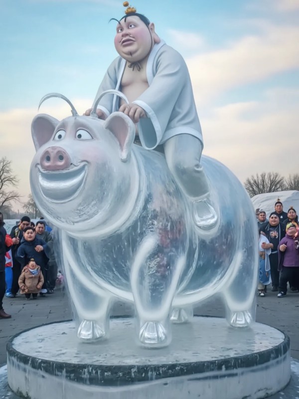 Taiyi Zhenren Ice Sculpture