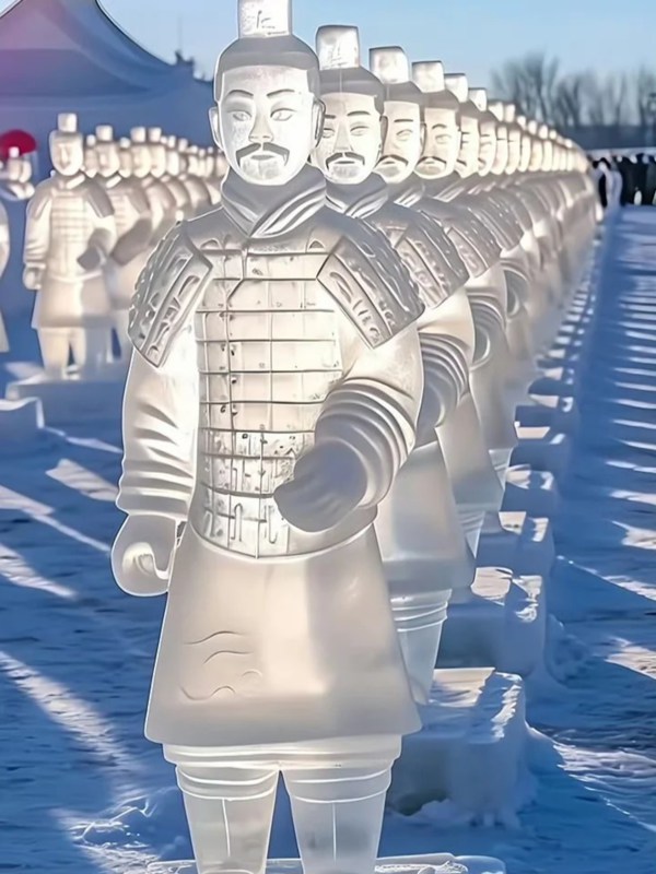Terracotta Warriors Ice Sculpture