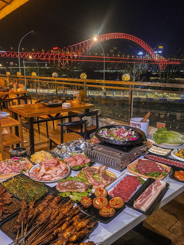 Riverside BBQ at Chaotianmen