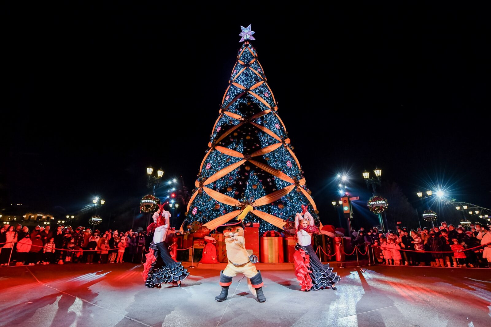 Stage Show under Christmas Tree