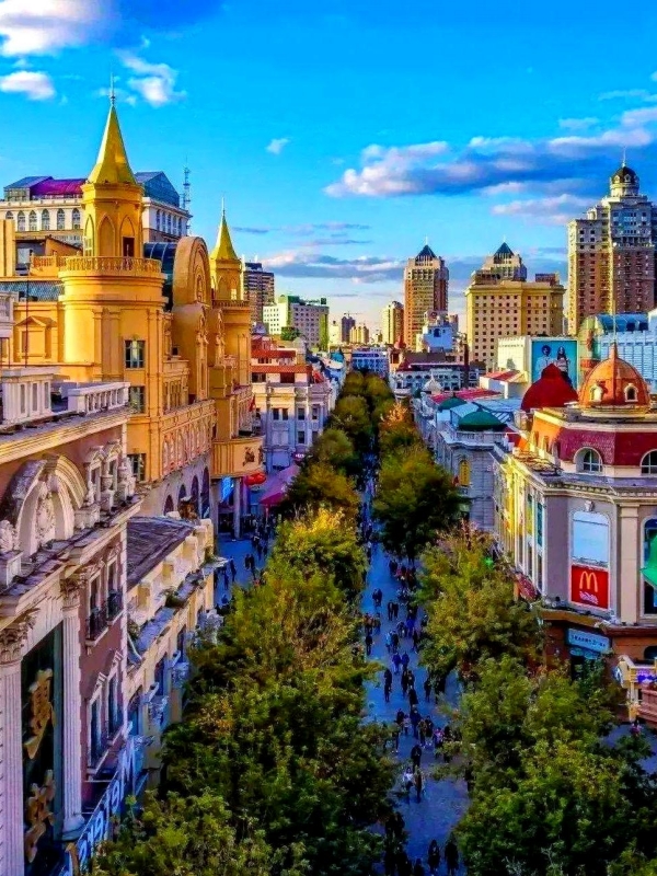 Overview of Zhongyang Pedestrian Street