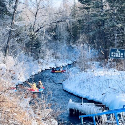 Rime Rafting at Changbai Mountains
