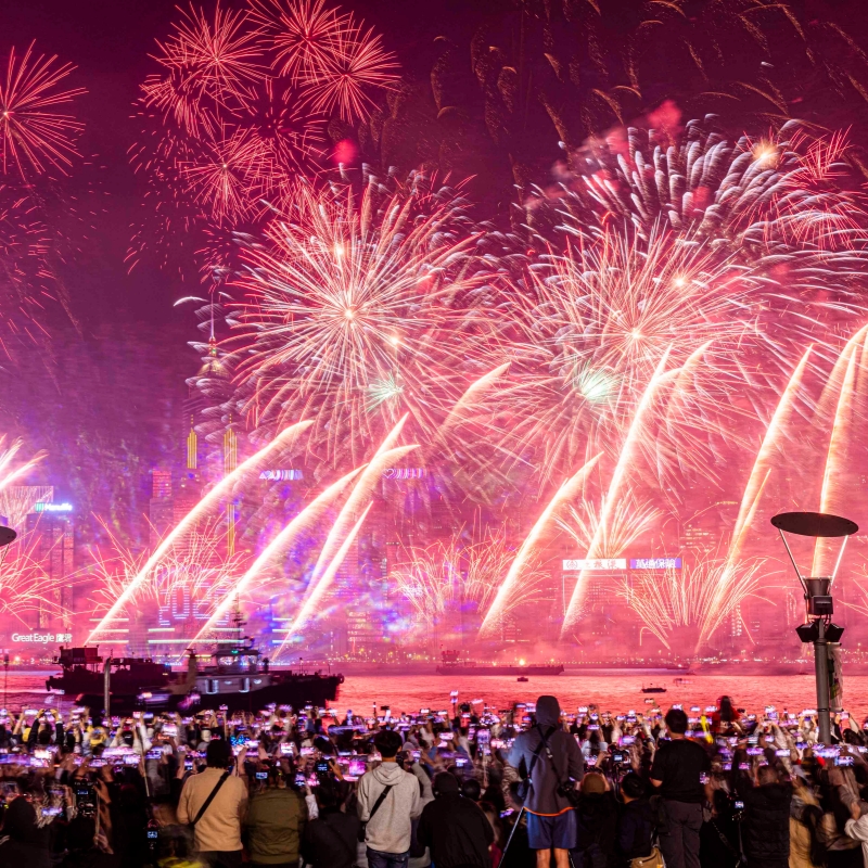 Victoria Harbour New Year's Eve Fireworks & Light Show