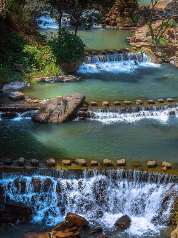 Three-Tier Waterfall