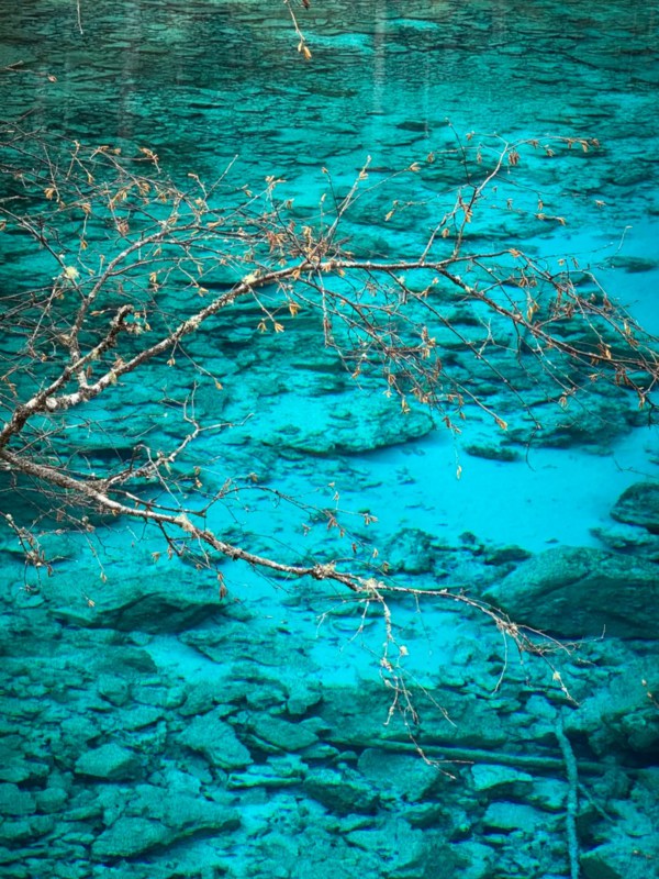 Five Color Lake Never Freezes in Winter