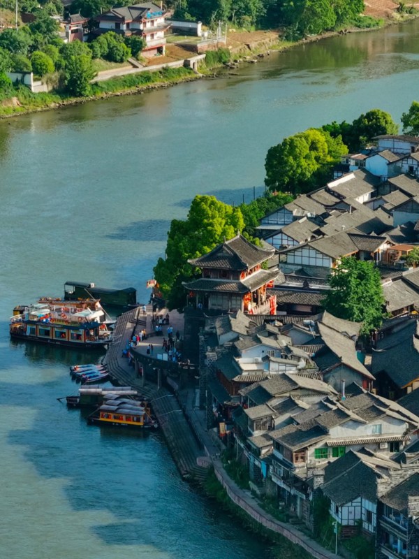 River Beside Huanglongxi Ancient Town