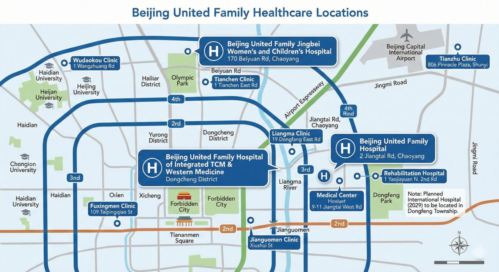Beijing United Family Healthcare Location