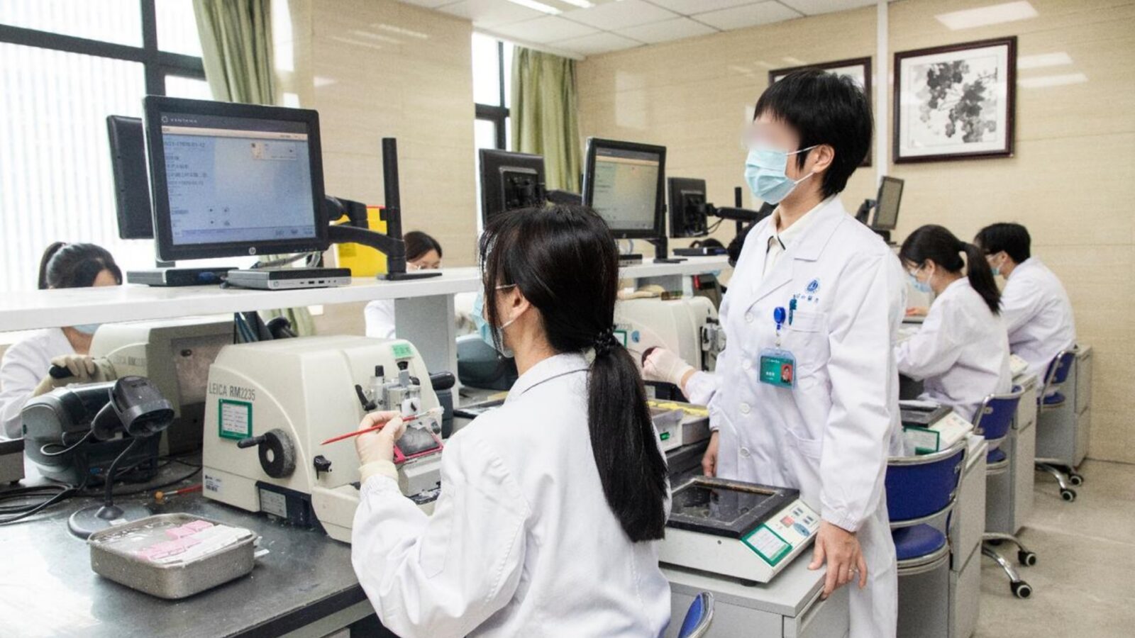 Pathologists at Work in a Laboratory, Peking Union Medical College Hospital