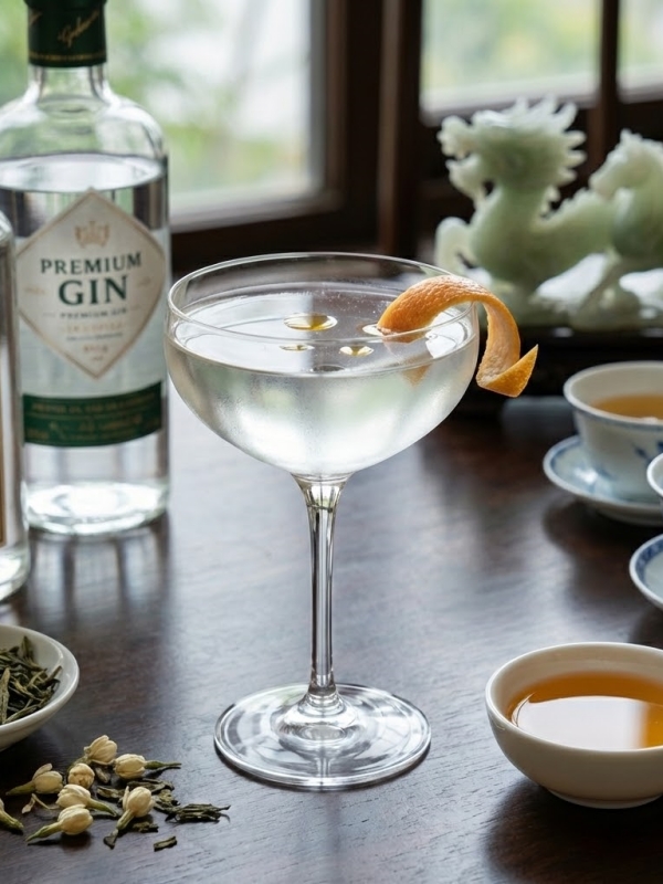 Jade Dragon Baijiu Martini (chinese new year drinks 2026)