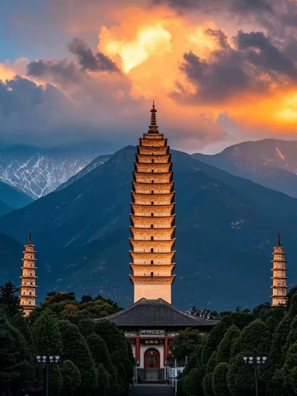 Sunset of Three Pogodas