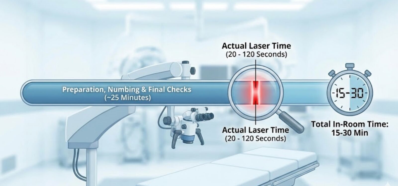 LASIK Surgery Takes 15–30 Minutes