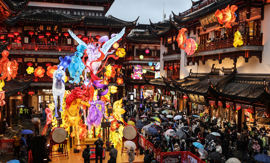 Yu Garden Lantern Festival 2026 in Shanghai