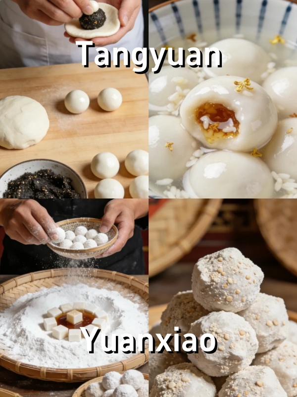 Tangyuan (汤圆) and Yuanxiao (元宵)