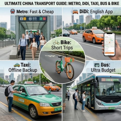 Taxi vs DiDi vs Metro in China