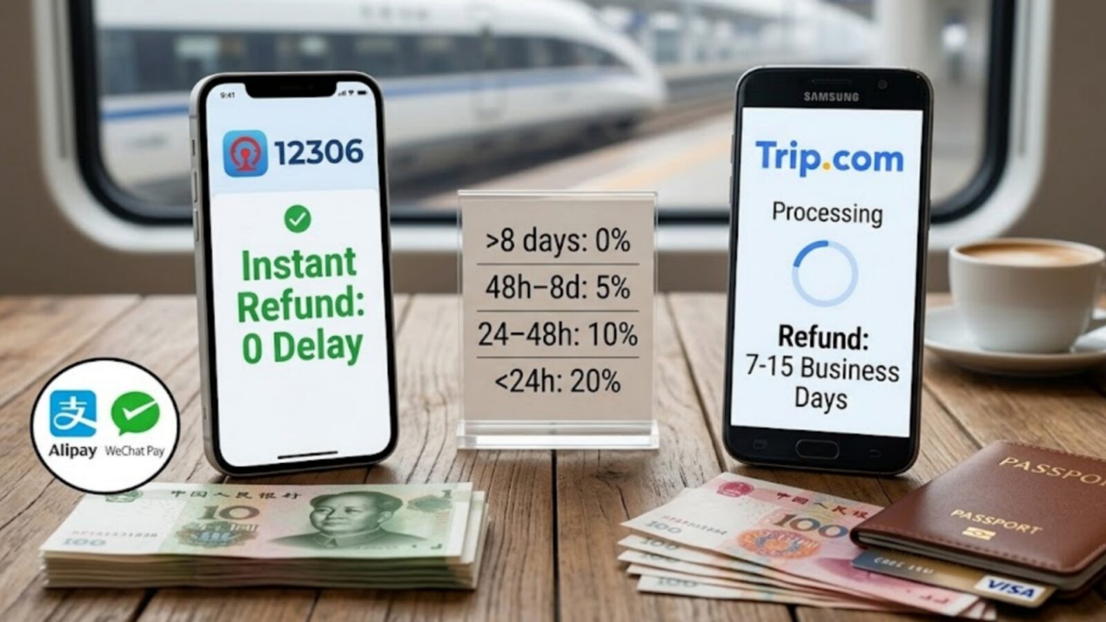 12306 vs. Trip.com:A Head-to-Head Comparison of Refund Speed