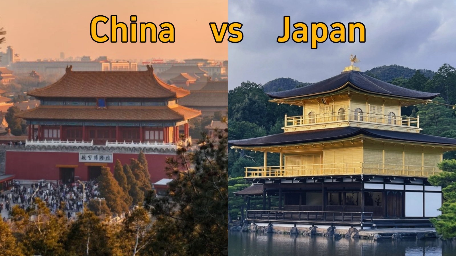 Forbidden City vs Kyoto Temples