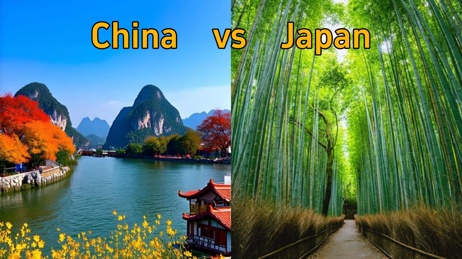 Guilin Karst vs Arashiyama Bamboo