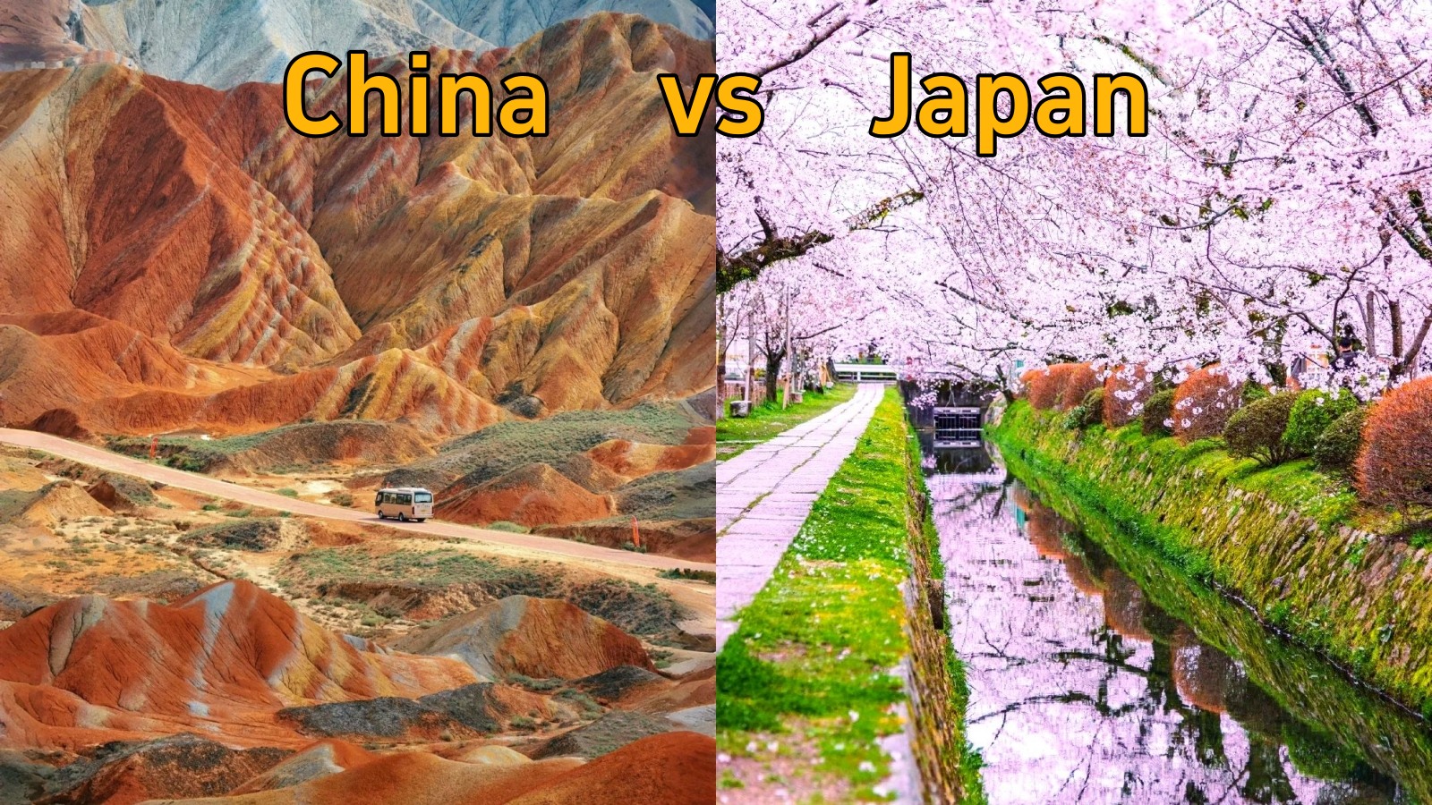 Rainbow Mountains vs Hokkaido Blooms