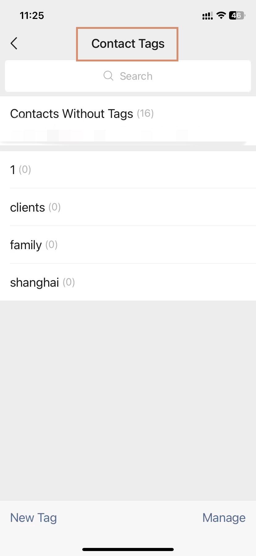 Contact Tags