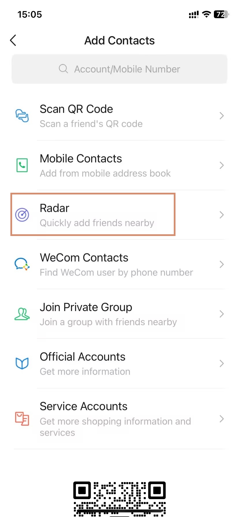 Tap the Radar