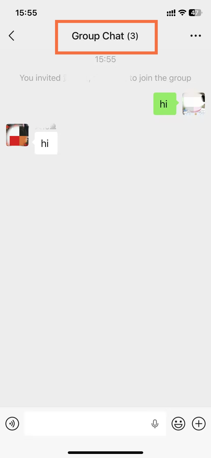WeChat Group is done