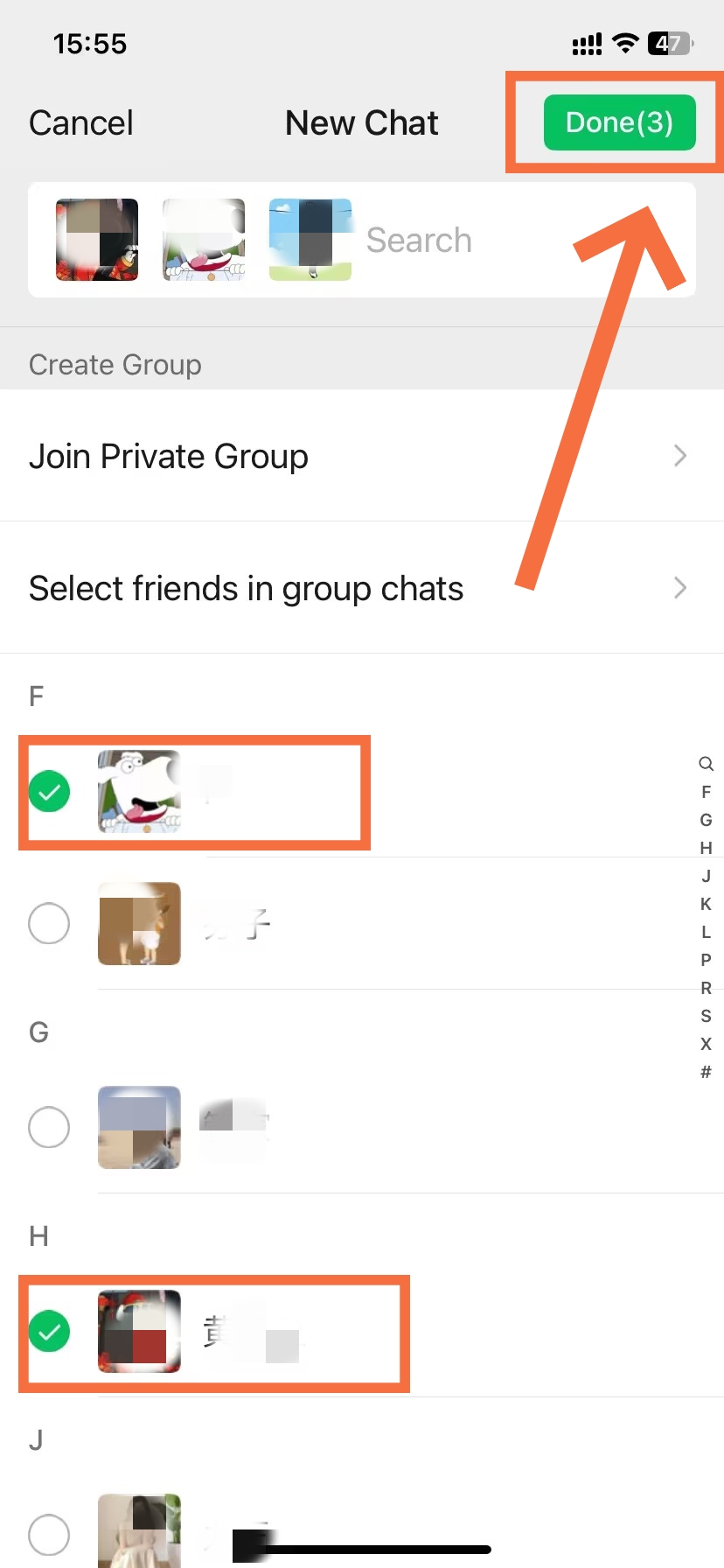 Check at least 2 contacts