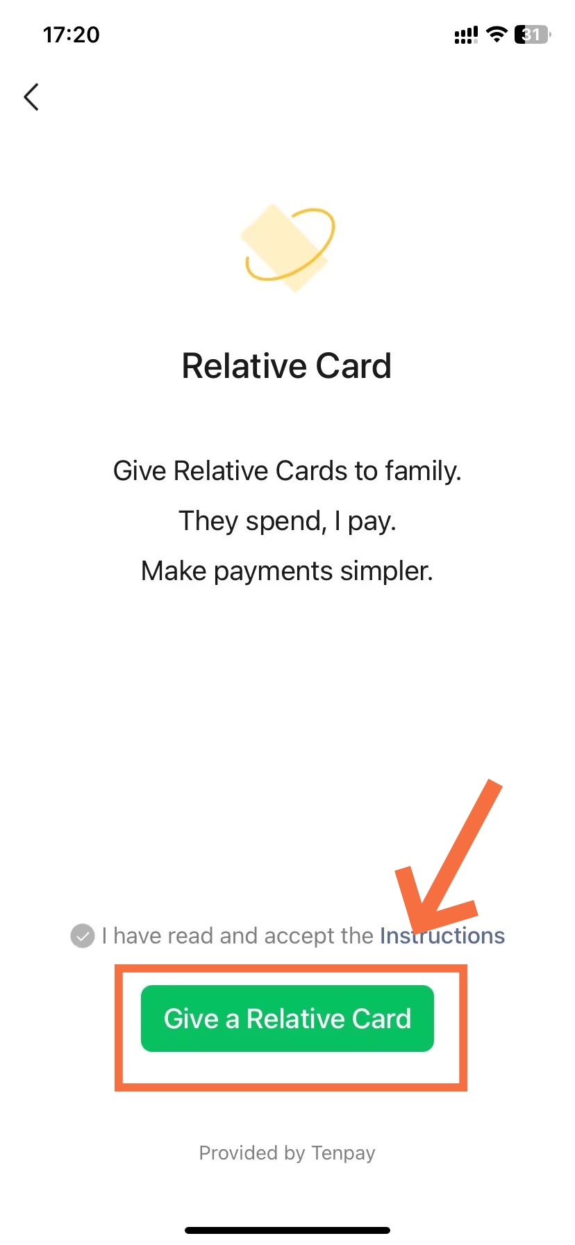 Give a Relative Card