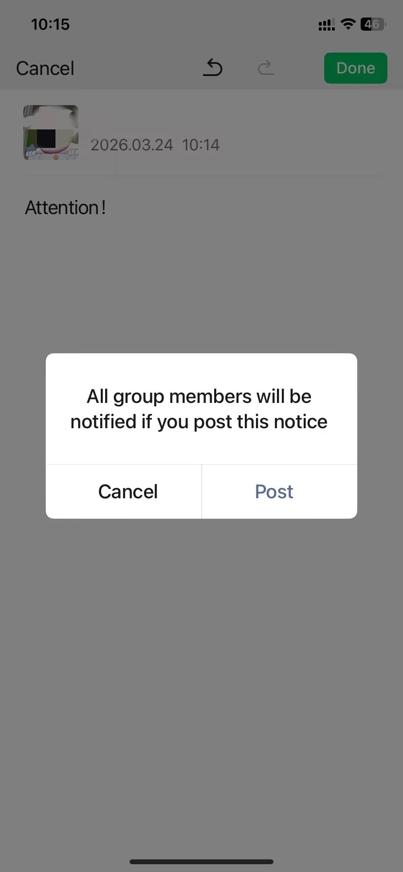 Post an Announcement