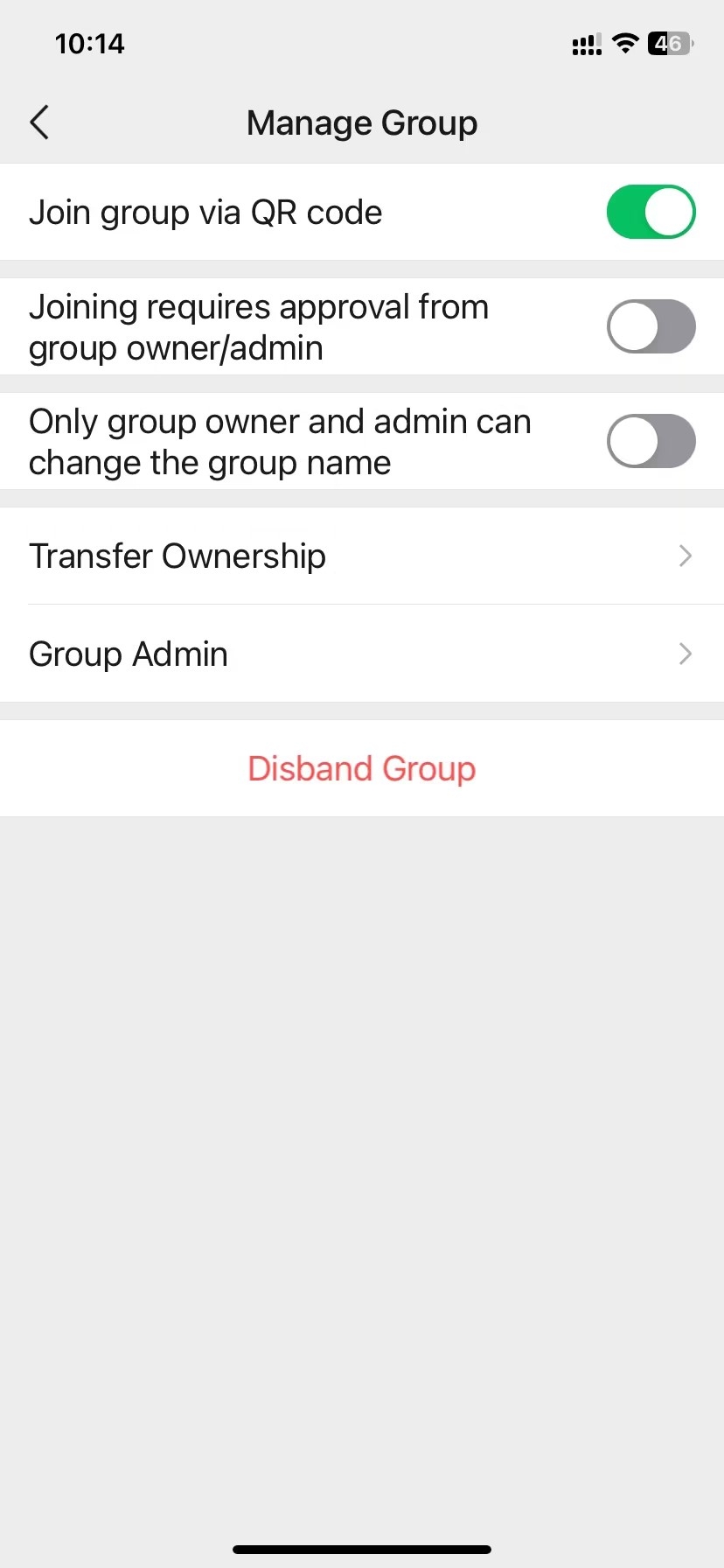 Manage WeChat Group