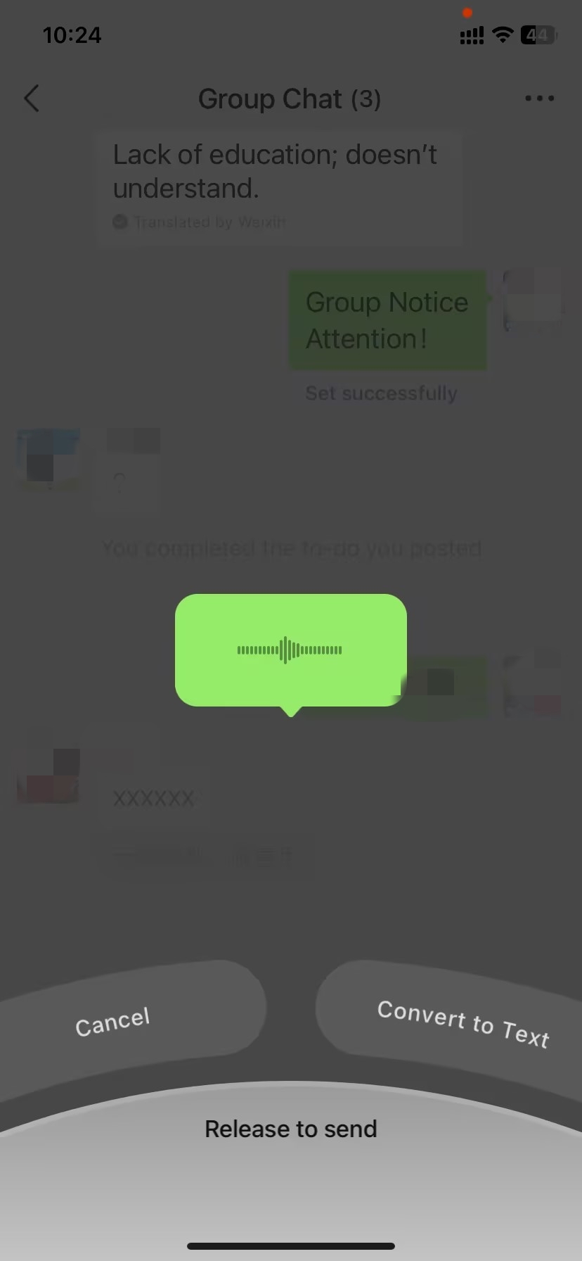 Post WeChat Voice