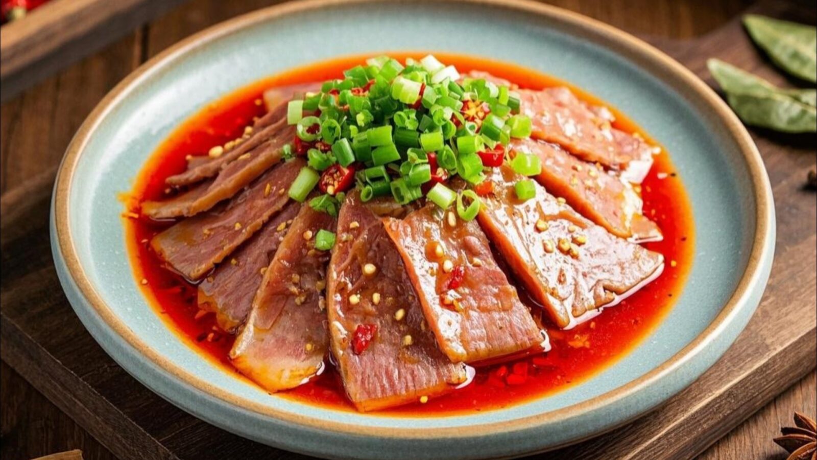 Husband and Wife Sliced Beef Spicy Chinese Food