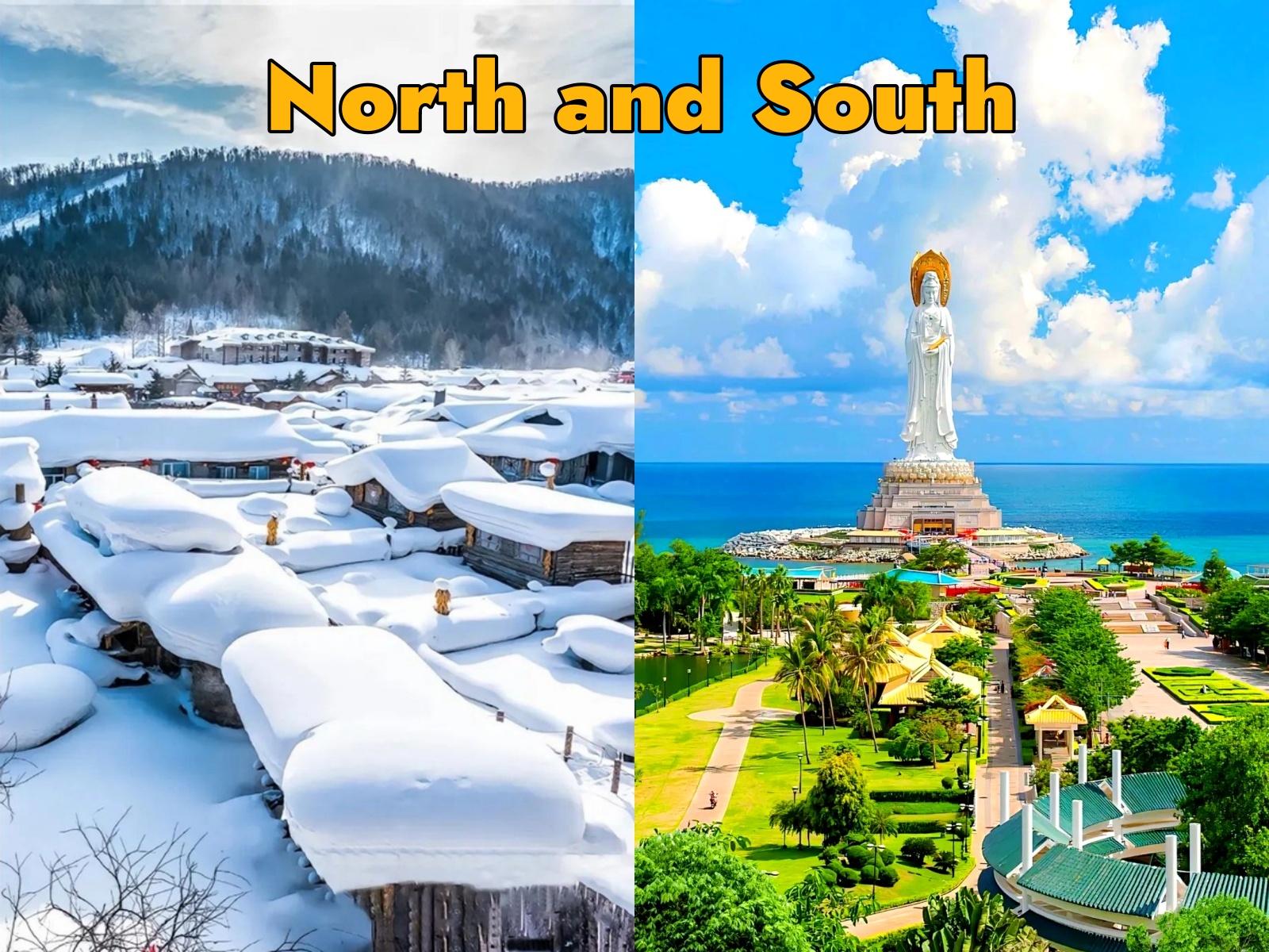 Snowy Winter vs. Sunny Coast