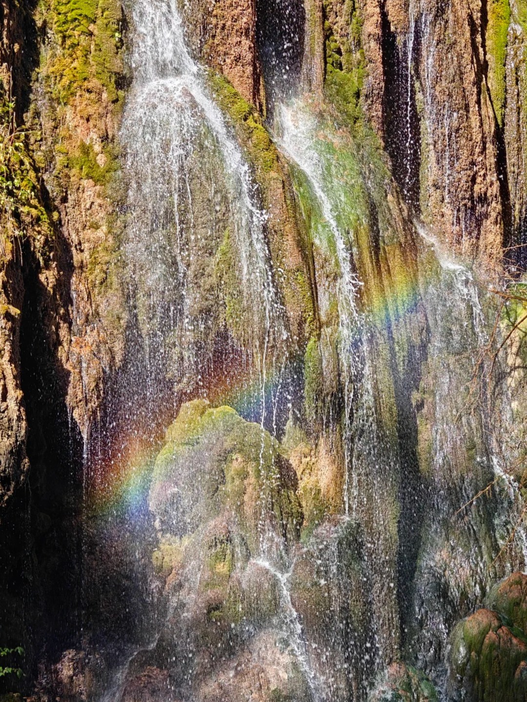 Rainbow on Waterfall