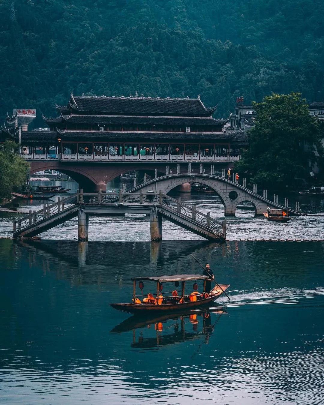 Taking a Boat Ride on the Tuojiang River