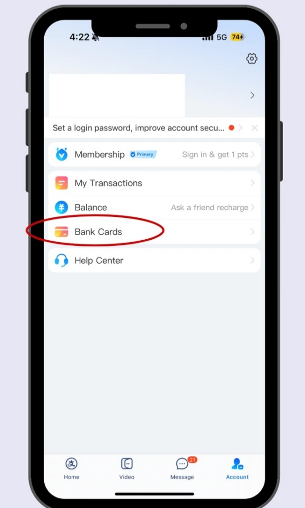 Connect Singapore Cards to Alipay(Step1)