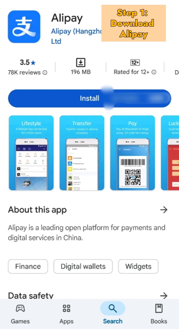 Register Alipay Accounts in Singapore(Step1)