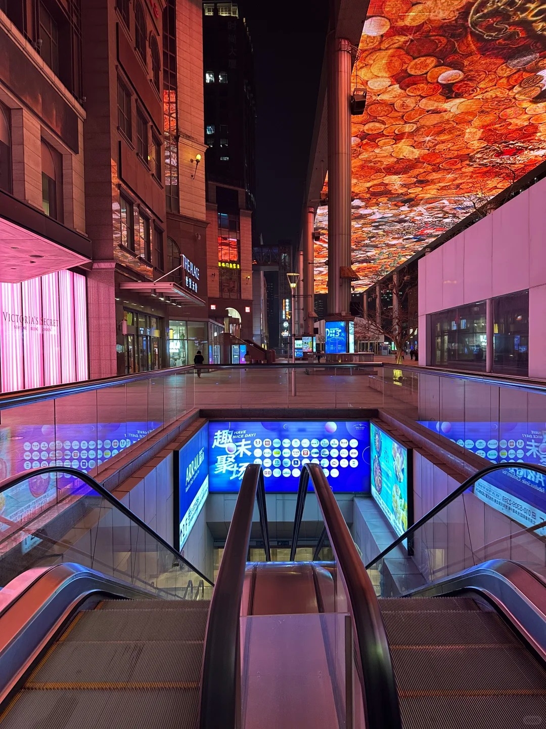 Escalator to the Sunken Plaza