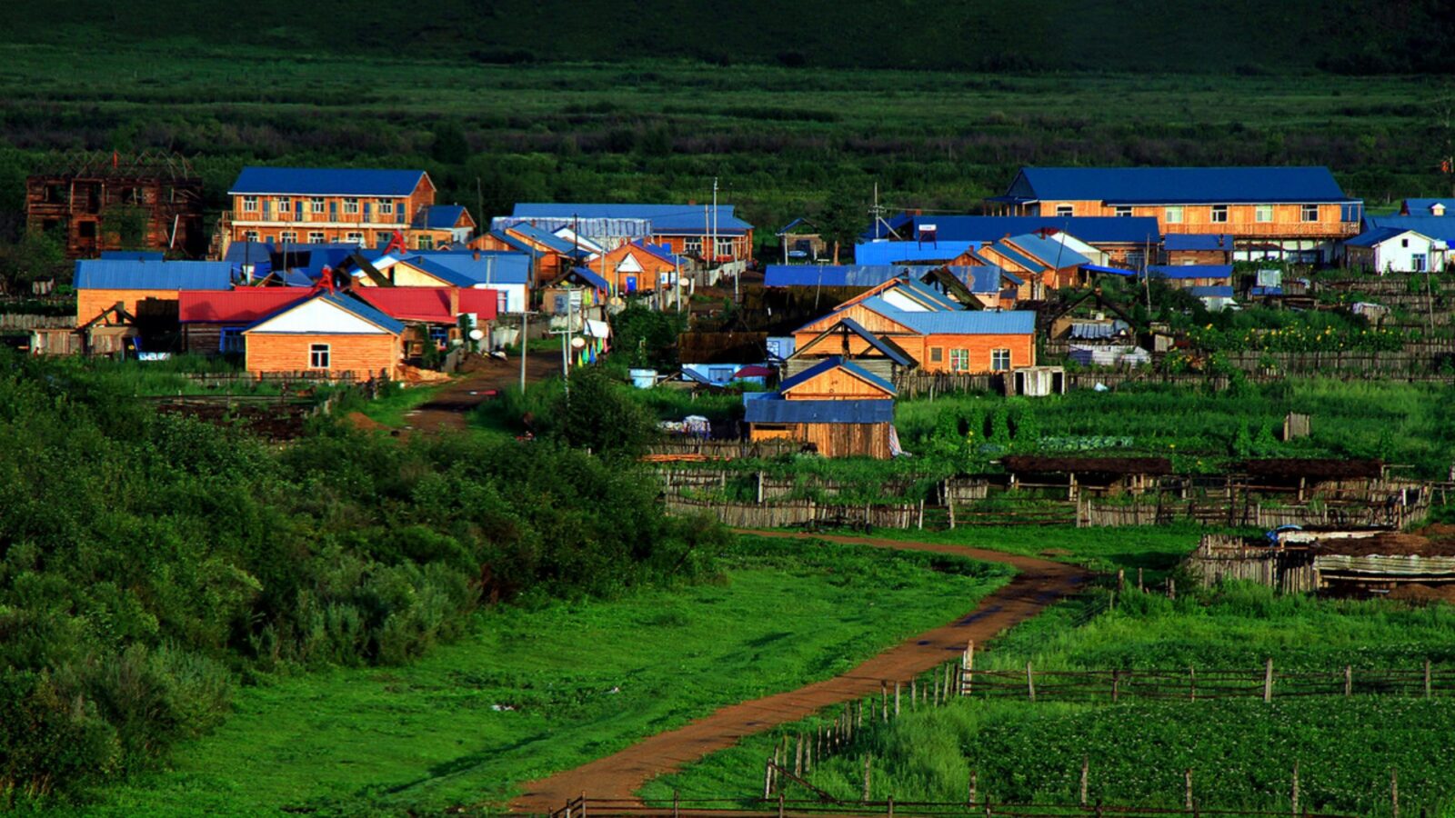 Shiwei、Enhe Russian Ethnic Township/china villages