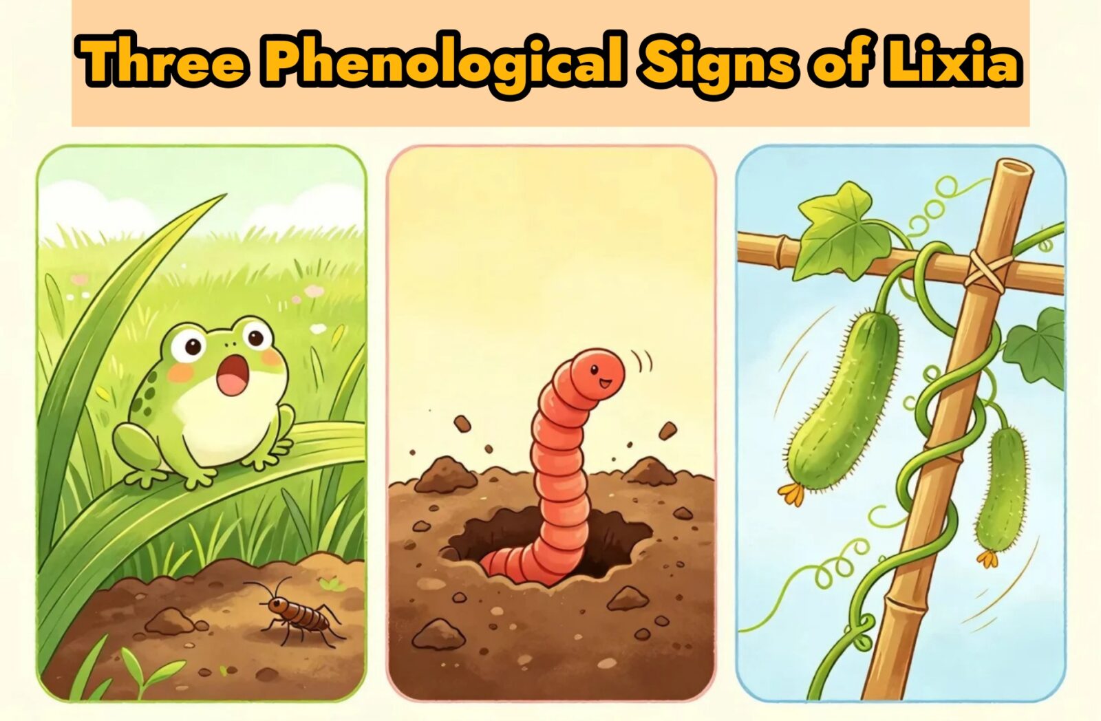 Three Phenological Signs of Lixia