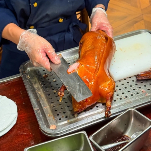 Peking Duck Carving